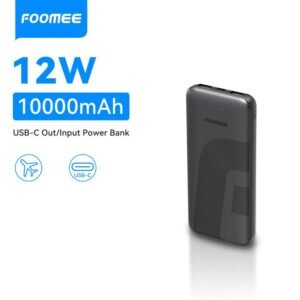 FOOMEE 10000mAh Portable Power Bank Ultra Slim with LED Light Indicator, AB11