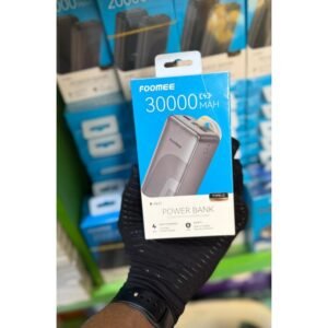 FOOMEE 30000mAh POWER BANK 12w TYPE C INPUT & OUTPUT