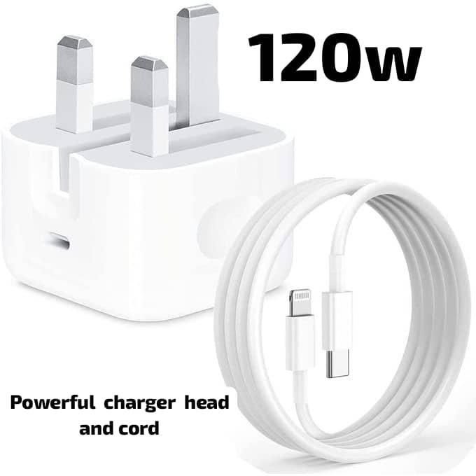IPhone 120w Super Fast Charger Type-C+Lighting Cable For Iphone16