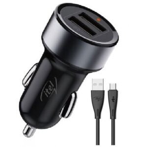 itel 15.5W Dual Output Fast Car Charger With Free Cable