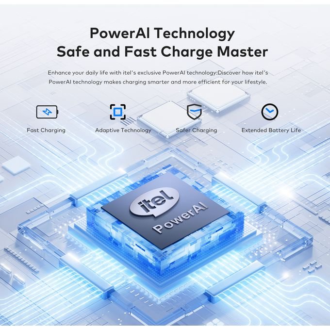itel 20000mAh 12W Torch Power Bank + Free Fast Type-C Charger