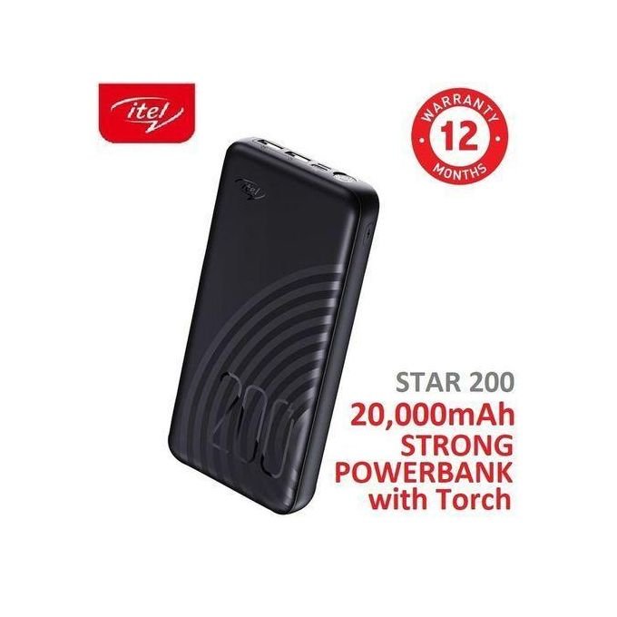 itel 20000mAh Dual Output Fast Charging Power Bank