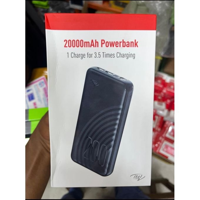 itel 20000mAh Dual Output Fast Charging Power-Bank With Torch Light. (Itel20000mAh)