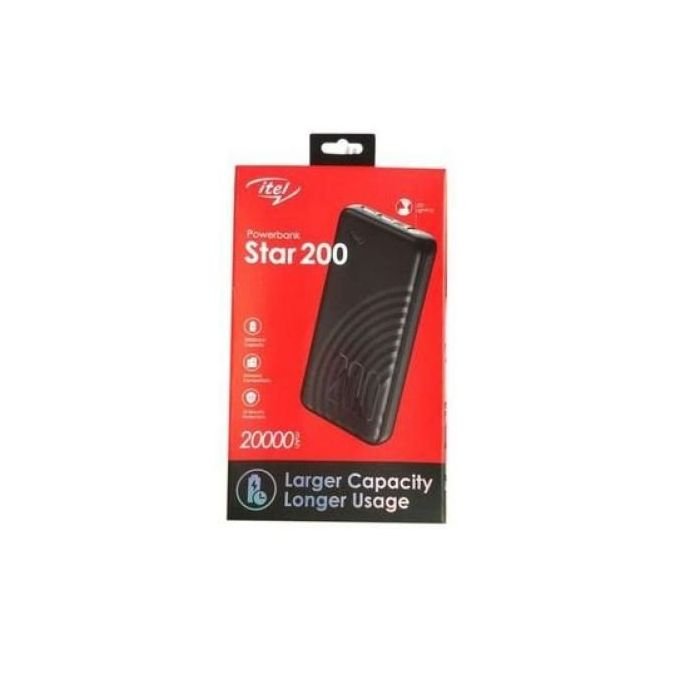 itel 20000mAh Fast Charge, Bright Torch SMART MOBILE Power Bank
