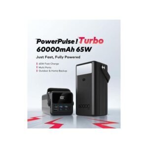 itel Power Pulse I Turbo A1990 Power Bank 60000mAh 65W Fast Charging Universal Compatibility Type-C In & Out