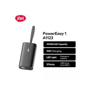 itel PowerEasy 1-A1123 Power-Bank 10000mAh 15W Fast Charging Type-C