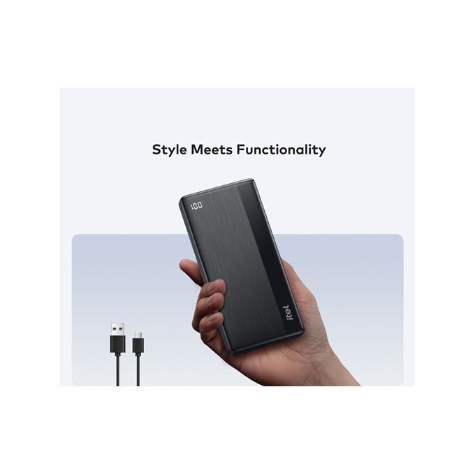 itel PowerPulse A1121 10000mAh 12W Fast Charging TypeC Power Bank