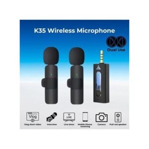 K35 3.5mm Wireless Microphone (dual Microphone)