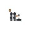 K9 Double Wireless Lapel Microphone Tie Mic TYPE-C Phones Android IPhone + IOS Adapter