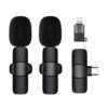 K9 Wireless Dual Bluetooth Microphone for Type C Android and iPhone