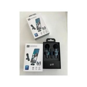 Mic NEW DUAL Type-c Wireless Lapel Microphone For IPhone & Android + IOS Adapter