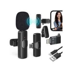 Mini Wireless Tie Microphone Lavalier Microphone For Iphone Android Mobile Phones