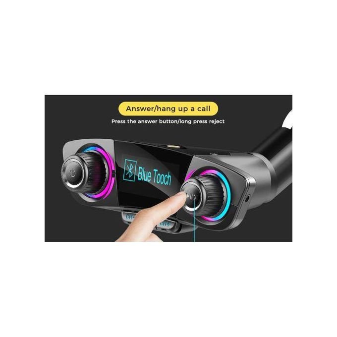 Mniboom Bluetooth Speaker M20 Bluetooth FM Transmitter Wireless Radio Adapter Smart 3.1A Dual USB Ports
