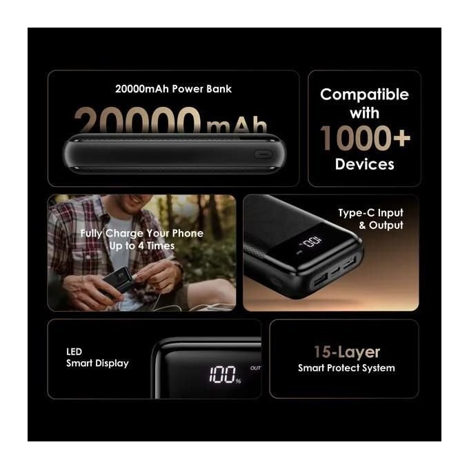 Oraimo Traveler 12 Byte 20000mAh Large Power Display 12W Charging