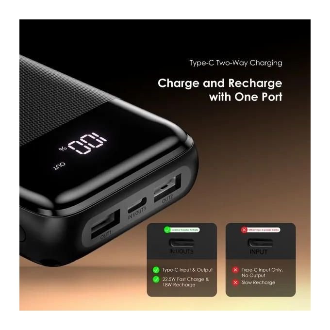 Oraimo Traveler 12 Byte 20000mAh Large Power Display 12W Charging