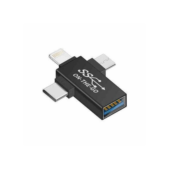 Otg 3in1 IPhone Typec Micro USB 3.0 Flash Drive Card Reader
