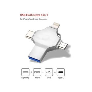 Otg 64GB Ultra OTG Micro USB Type-c Lightning 4in1 Flash Drive For IPhone Samsung Android Phones