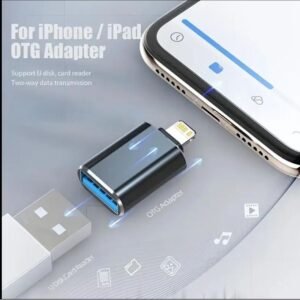 Otg USB 3.0 OTG) Adapter Compatible with Iphone Models 17, 16, 15, 14, 13, 12, 11 Pro, XS Max, XR, X, 8 Plus, 7, 6S, And Ipad - Lightning Male to USB 3.0 Adapter Flash Drive