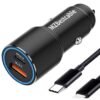 Samsung 45 Watts Type C + 15 Watts USB Pd Power Adapter Fast Car Charger