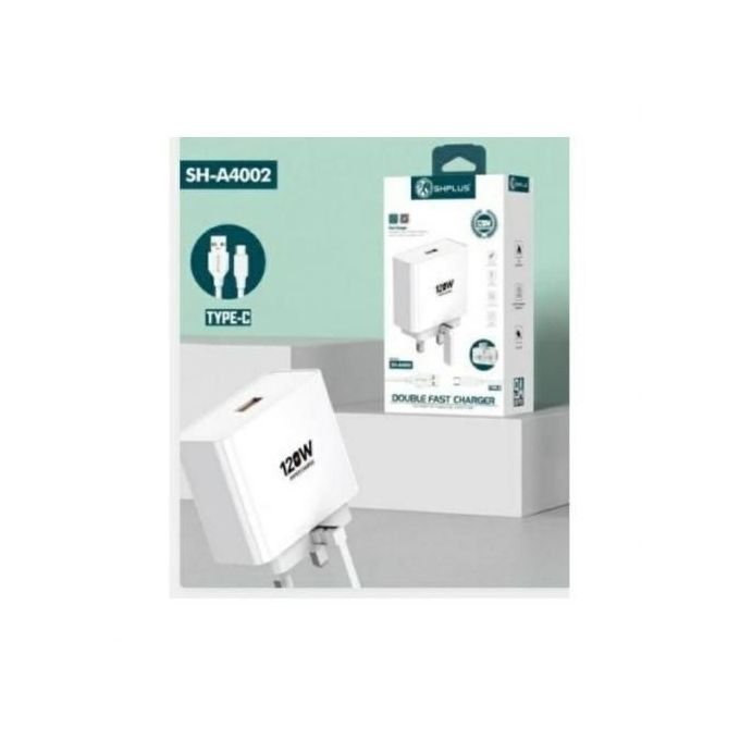 SHPLUS 120W SHPLUS SUPER FAST DOUBLE CHARGE ADPTER + CABLE
