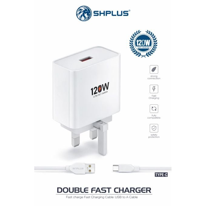 SHPLUS Massive 120W SH TYPE-C DOUBLE FAST CHARGER
