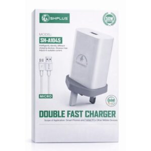 SHPLUS SH-A1045 50W Double Fast Charger – Smart Power, Maximum Speed