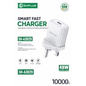 SHPLUS Smart Fast Charger (Model: SH-A3029) – 48W Ultra-Fast Charging Power