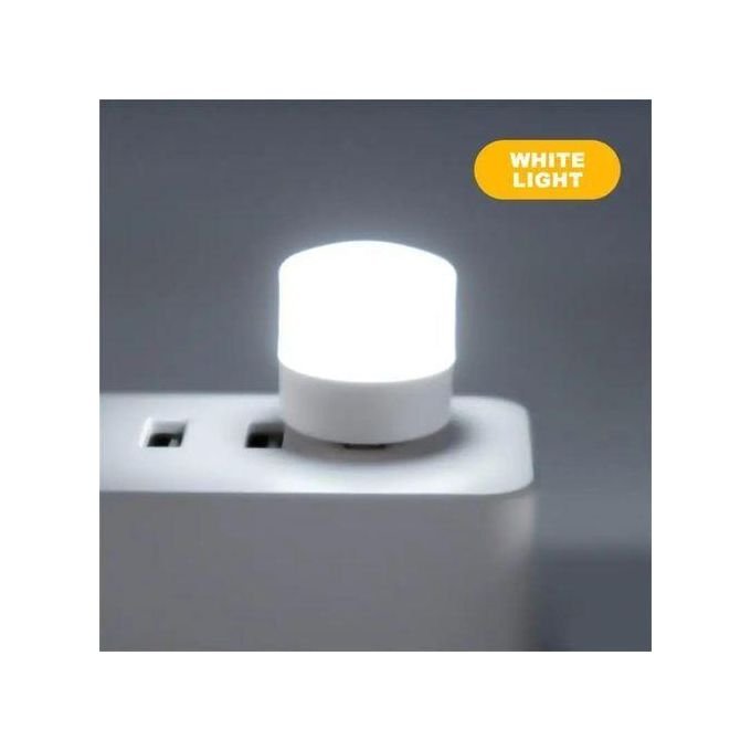 Touch USB Led Light Plug Lamp - White