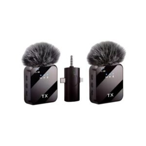 TX Mini Wireless Professional 3 in 1 Lavalier Condenser Microphone For YouTube, TikTok, Interview & Vlogging