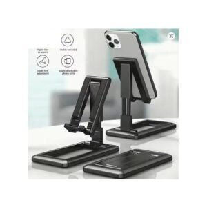 v2 Portable Adjustable Phone Holder For IPhone, Android Phones- Black
