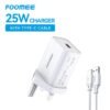 FOOMEE 25W Fast Charger With Free Type-C Cable, For Phone & Table