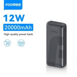 FOOMEE AB21 20000mAh 12W Portable Power Bank with Type-C Output