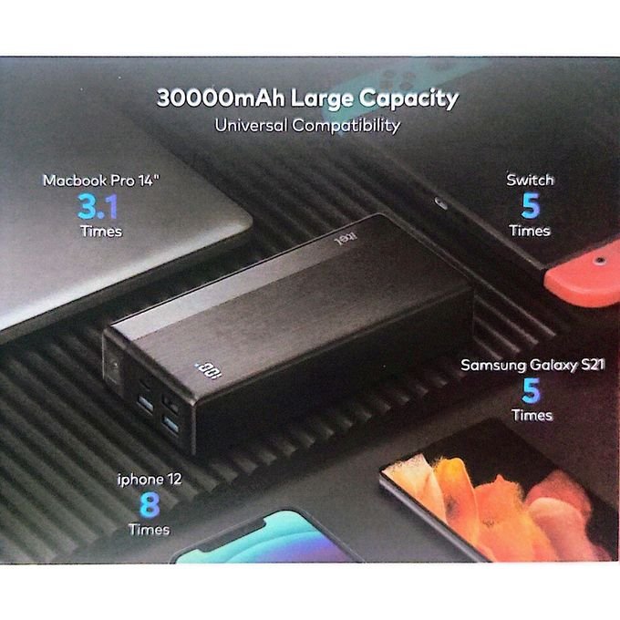 itel 30000mAh Powerbank With 22.5W Fast Charging Powerbank