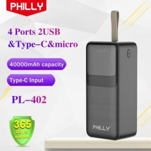 Philly 40000mAh Power Charging Bank Type-C Input